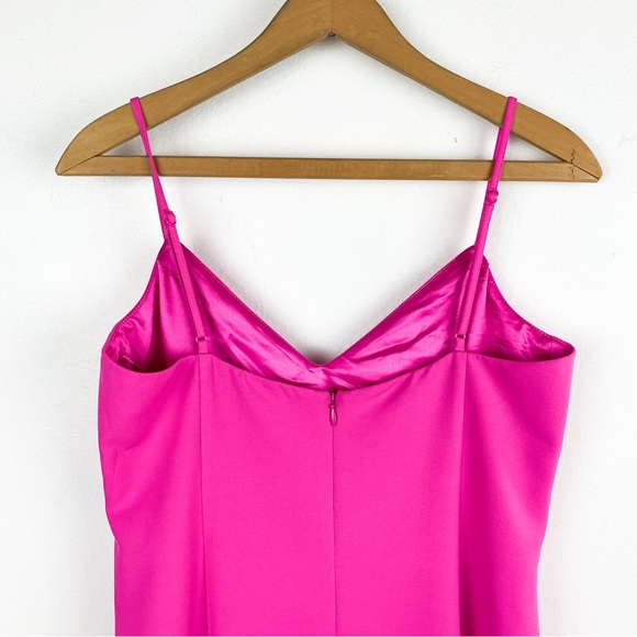 Bardot Lisandra Midi Dress in Pink Shock Sz 8/Medium - Picture 8 of 12